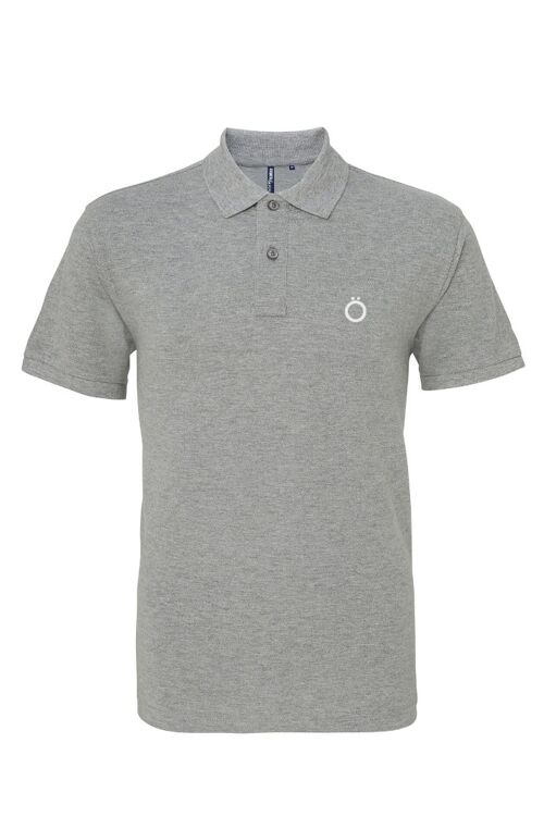 Umlaut Classic Pölö Shirt in Steel Grey - Light Grey