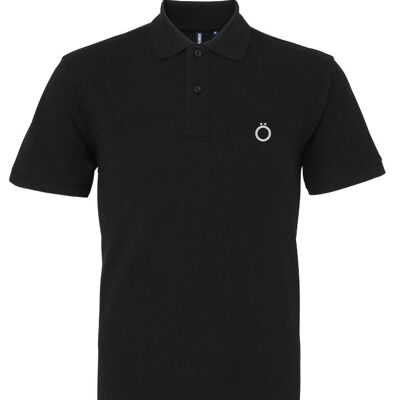 Camisa Umlaut Classic Pölö en Blanco - Negro