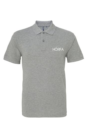 Polo Classique Gris Acier - Gris Clair