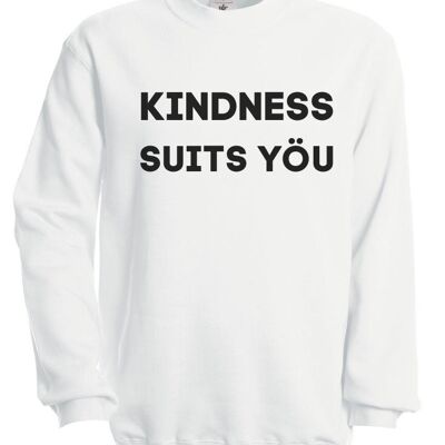 Sweat Kindness Suits Yöu Blanc - Blanc