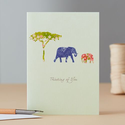 Elephant Thinking of You Card