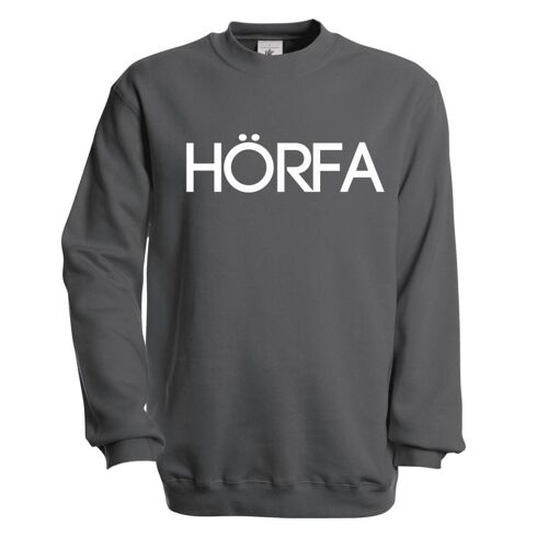 Classic Sweatshirt in White - Steel Grey