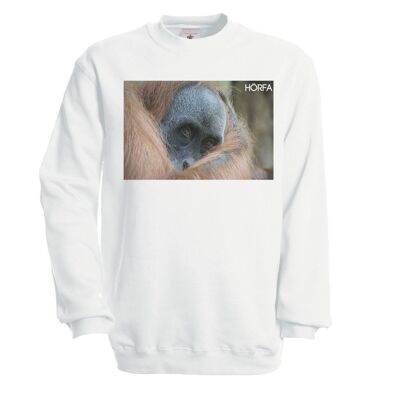 Örang-Utan Sweatshirt in Weiß - Weiß