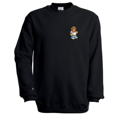 Töby Classic Crest Sweatshirt in Black
