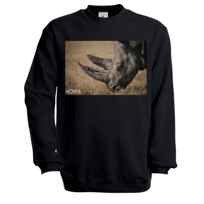 Rhinö Sweatshirt in Schwarz - Schwarz