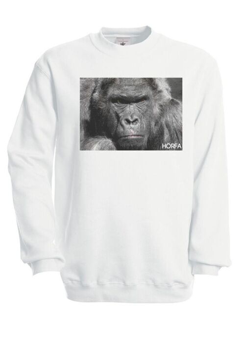 Görilla Sweatshirt in Black - White