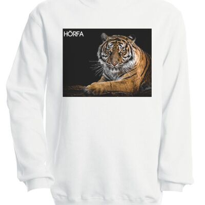 Tiger-Sweatshirt in Schwarz - Weiß