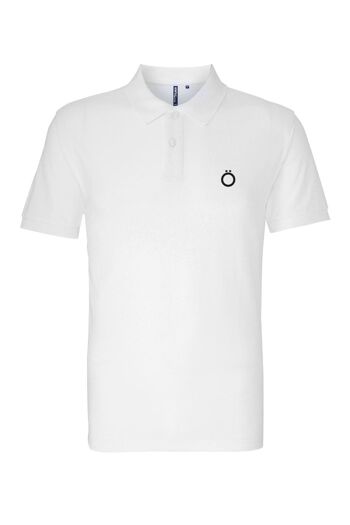 Umlaut Classic Pölö Shirt en Noir - Blanc