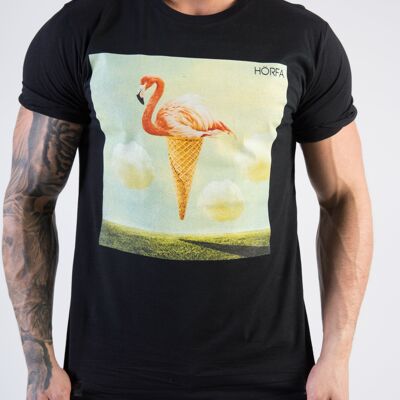 T-shirt Flamingo - Noir