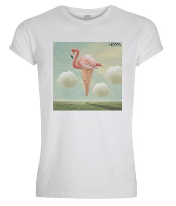 T-shirt Flamingo - Blanc 1