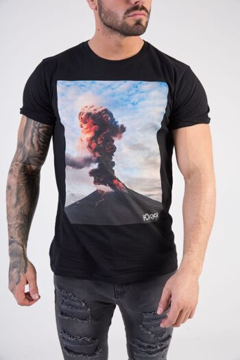 T-shirt Eruption - Noir 1
