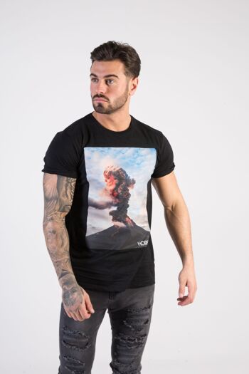 T-shirt Eruption - Noir 3