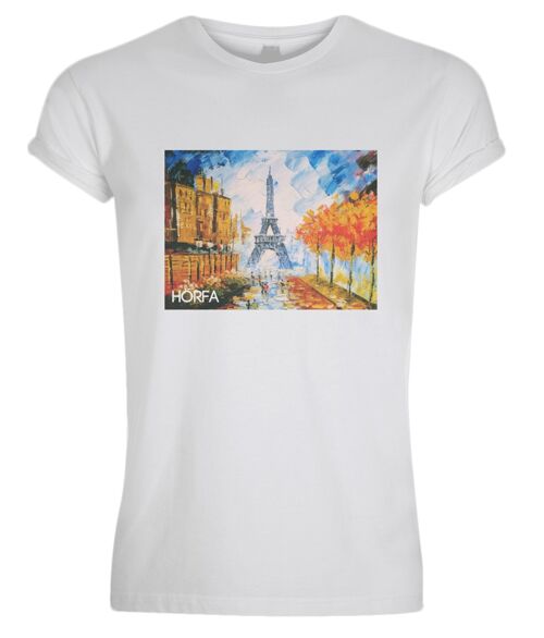Watercölöur in Paris T-Shirt - White