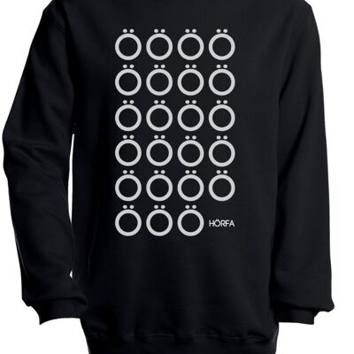 Multilaut Sweatshirt in Black - Black