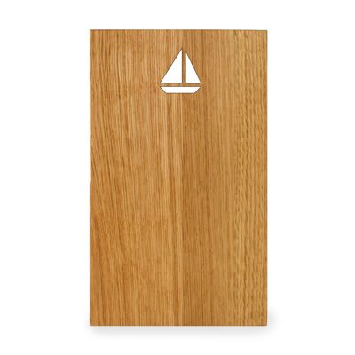 Oak boat cutting board
