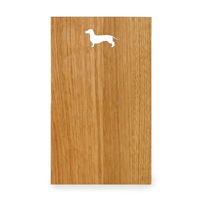 Cutting board oak dachshund