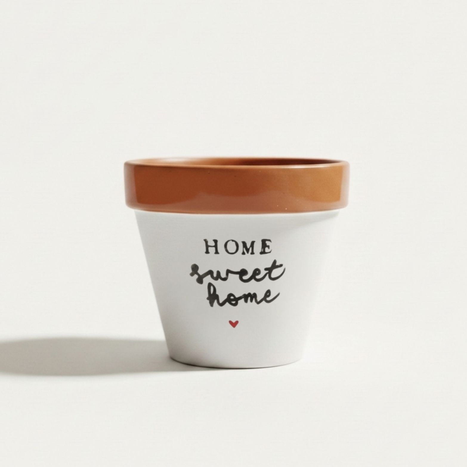 Flower pot, cache-pot "Home Sweet Home" | Original hand-painted housewarming gift