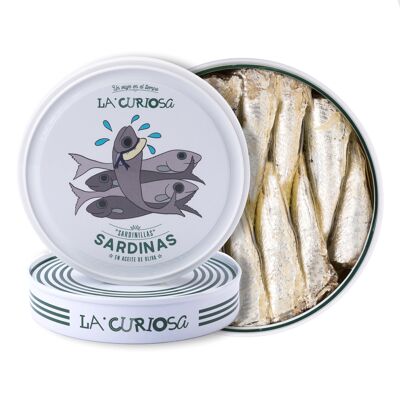 Petites sardines à l'huile d'olive 10/14 pièces