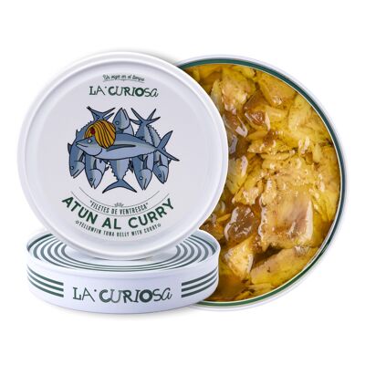 Ventresca de atún claro al curry verde