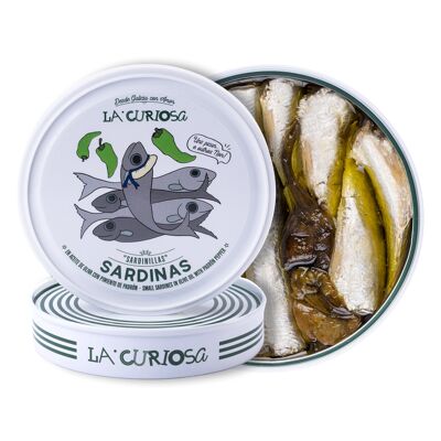 Small sardine 10/14 with padron pepper