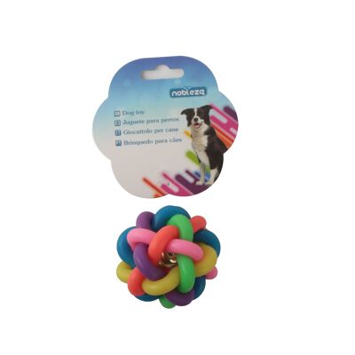 DOG TOY BALL D6.8CM RAINBOW