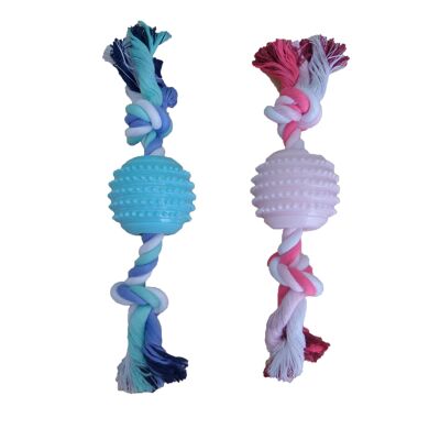 ROPE WITH TPR TOY 25.4cm 01 BLUE PINK