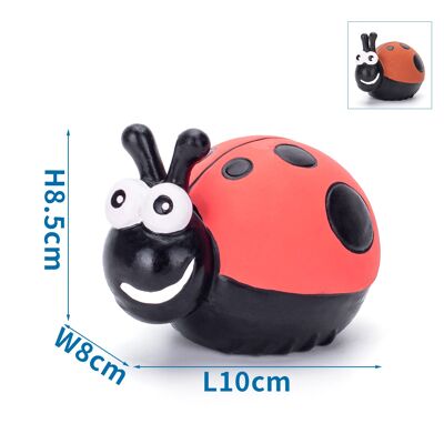 LATEX TOYS LADYBUG L10*W8*H8.5CM RED/BROWN