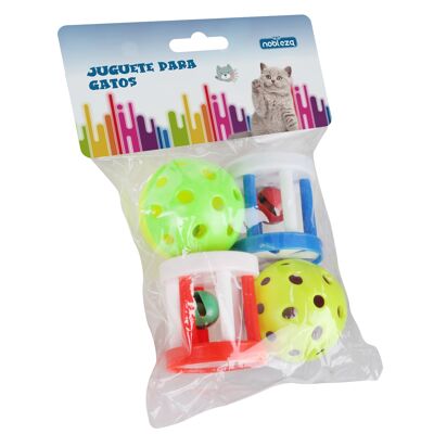 CAT TOY GIFT (D4.3CM OF BALL&D4CMXH4CM OF CYLINDER)