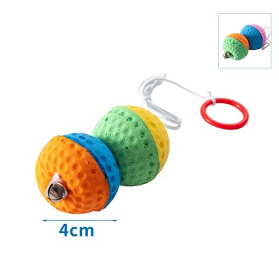 CAT TOY D4CM PINK AND BLUE&ORANGE AND GREEN/ YELLOW AND GREEN&ORANGE AND BLUE