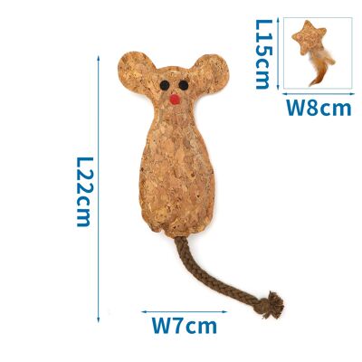 CAT TOYS WITH CATNIP L15*W8CM/L22*W7CM BROWN