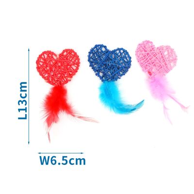CAT TOYS L13*W6.5CM RED/BLUE/PINK