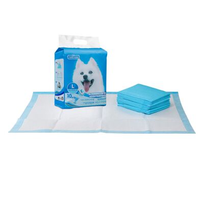 PET PAD L60*W90CM WHITE&BLUE 10PCS/BAG