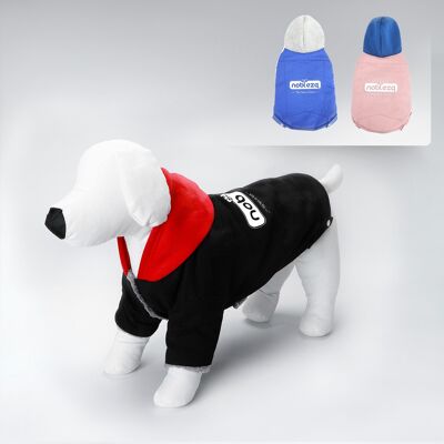 THREE LAYERS WINTER PET CLOTHES WITH HOODIE L35CM/L40CM/L45CM IMAGE COLORS/BLACK/BLUE