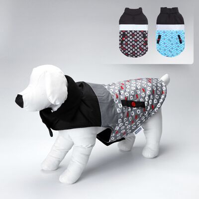 THREE LAYERS WINTER PET CLOTHES WITH REFLECTIVE L50CM/L60CM/L70CM IMAGE  BLACK/BLUE/GRAY