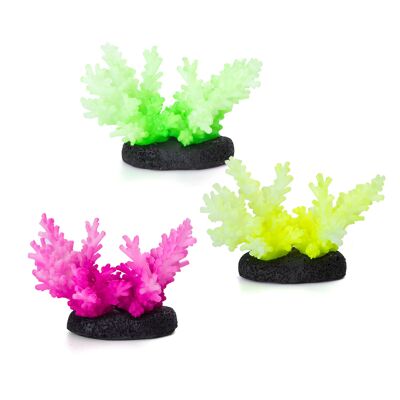 FLUORESCENT GLOWING CORAL L10*W7CM RED/GREEN/YELLOW