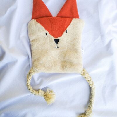 Motte, Styidog dog toy, in the shape of a fox, handmade in France