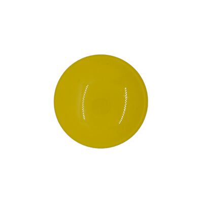 Incrustación, resina epoxi, a todo color, amarillo mostaza, talla de copa 23