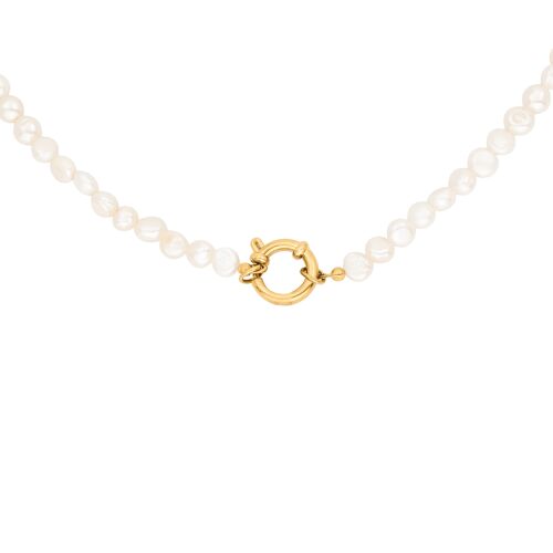 Lola Power Pearl Necklace Gold