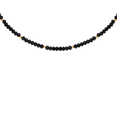 Black Beauty Choker Gold