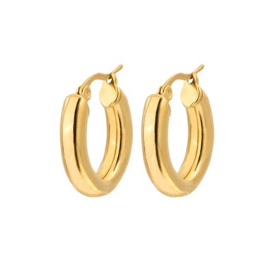 Bold Hoops Small - Gold