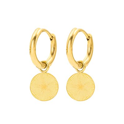 Solar Hoop Set Gold