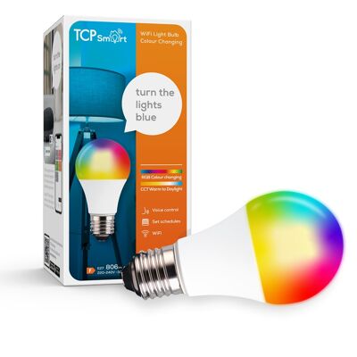 TCP Smart wifi LED RGB classico + CCT 806 lumen ES