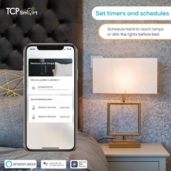 TCP Smart wifi LED Classique Blanc Chaud & Froid CCT 806 lumens ES 6