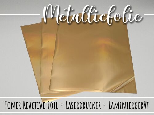 Gold Laser - A4 Heißprägefolie Hot Foil Toner Reactive Folie