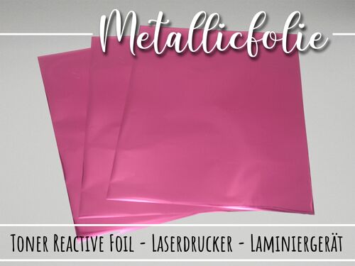 Pink - A4 Heißprägefolie Hot Foil Toner Reactive