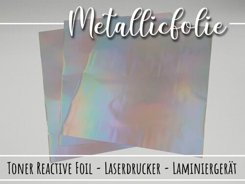 Silber Laser - A4 Heißprägefolie Hot Foil Toner Reactive