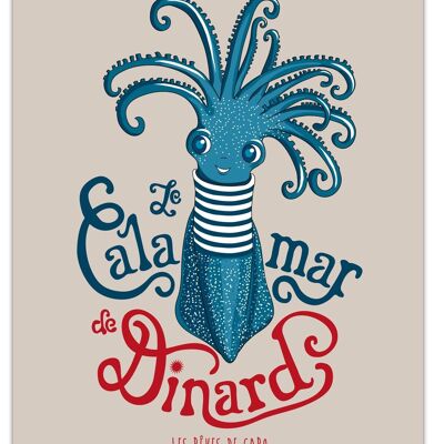 Dinard-Tintenfisch-Plakat