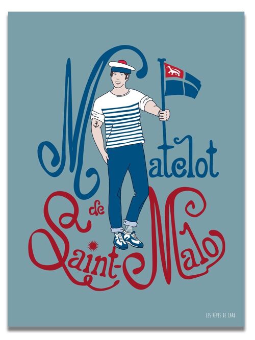 Affiche Matelot Saint-Malo