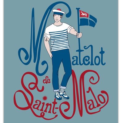 Affiche Matelot Saint-Malo