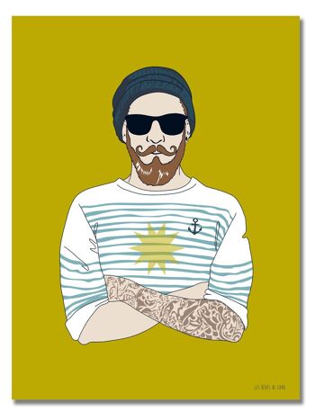 Affiche Hipster Breton